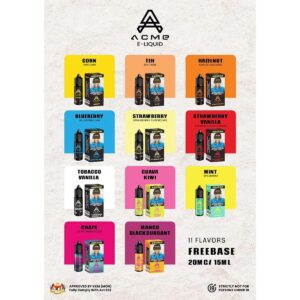 ACME FREEBASE E-LIQUID 15ML 20MG