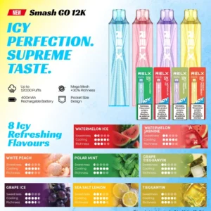 Relx Smash Go 12k Puffs DISPOSABLE POD