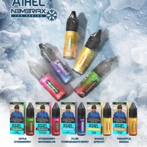 Athel 15ml Saltnic Cool Series E-Liquid - Flavors including Apple Strawberry, Strawberry Watermelon, and Mango Apricot