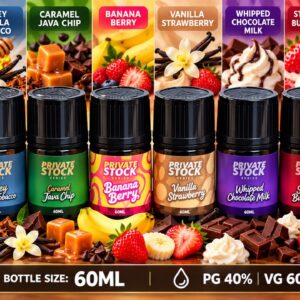 Private Stock Series 60ml Freebase E-Liquid 6mg 12mg Gourmet Coffee Dessert Flavors